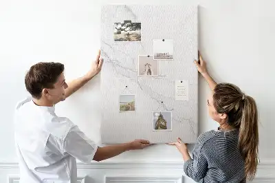 Marble Stone Cork Memo Board