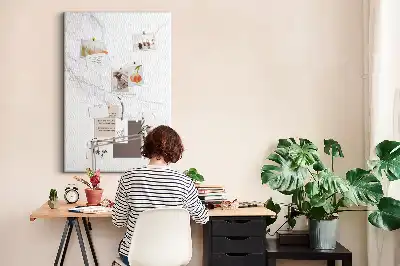 Marble Stone Cork Memo Board