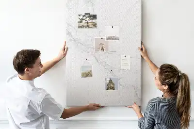 Marble Stone Cork Memo Board