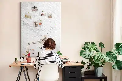 Marble Stone Cork Memo Board