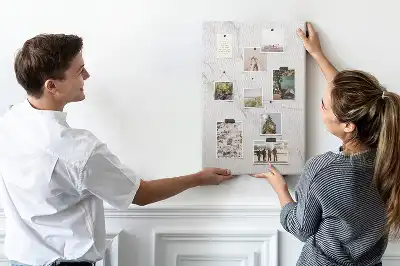 Marble Stone Cork Memo Board