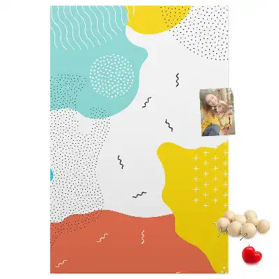 Cork pin board Doodle abstraction