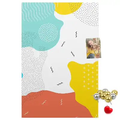 Cork pin board Doodle abstraction