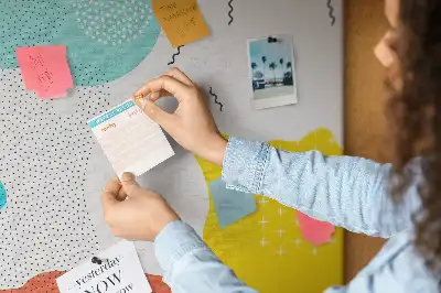 Cork pin board Doodle abstraction