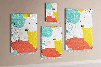 Cork pin board Doodle abstraction
