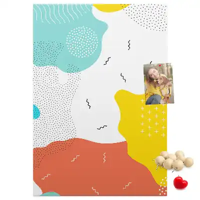 Cork pin board Doodle abstraction