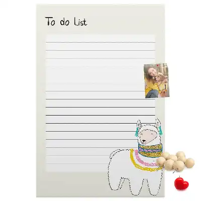 Wall cork memo board A list of dreams to fulfill