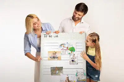 Wall cork memo board A list of dreams to fulfill