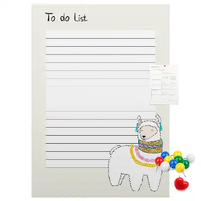 Wall cork memo board A list of dreams to fulfill