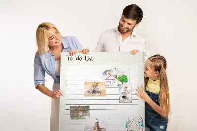 Wall cork memo board A list of dreams to fulfill