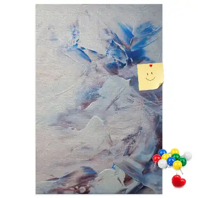 Cork pin board Painted abstraction