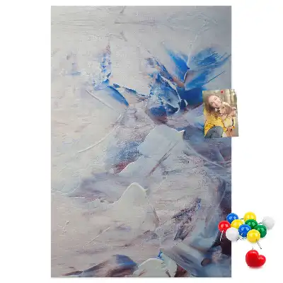 Cork pin board Painted abstraction
