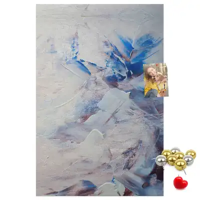 Cork pin board Painted abstraction