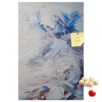 Cork pin board Painted abstraction