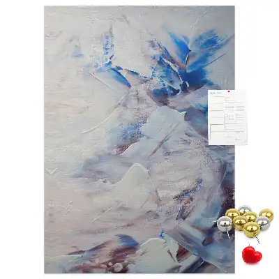 Painted Abstraction Cork Pin Board
