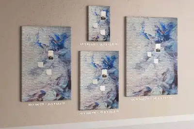 Painted Abstraction Cork Pin Board