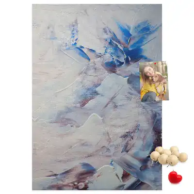 Cork pin board Painted abstraction
