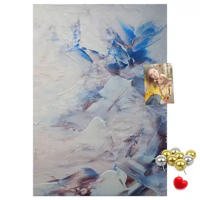 Cork pin board Painted abstraction