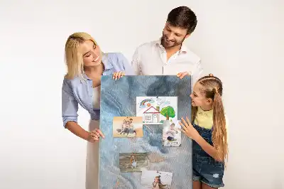 Cork Note Board Marble pattern