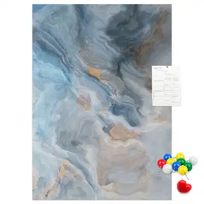 Cork Note Board Marble pattern