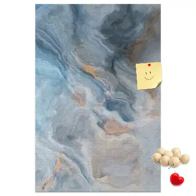 Cork Note Board Marble pattern