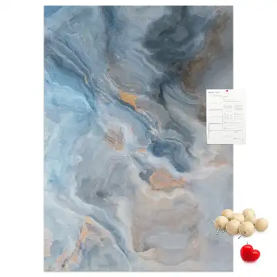 Cork Note Board Marble pattern