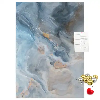 Cork Note Board Marble pattern
