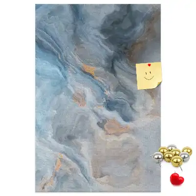 Cork Note Board Marble pattern