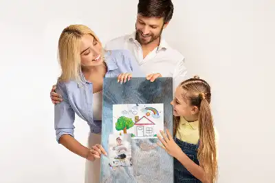 Cork Note Board Marble pattern