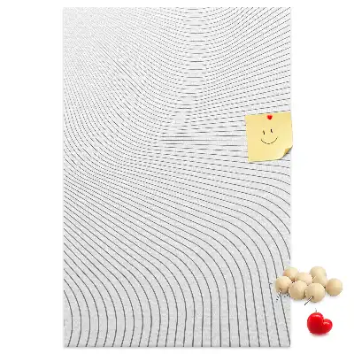 Wall cork memo board Lines in gray