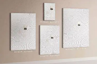Gray Lines Wall Cork Memo Board
