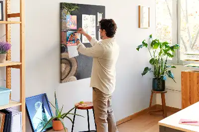 Cork pin board Holiday travel