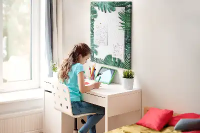 Monstera leaf cork wall memo board