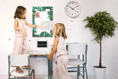 Monstera leaf cork wall memo board