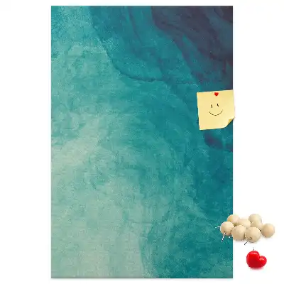 Abstract Sea Colored Cork Note Board
