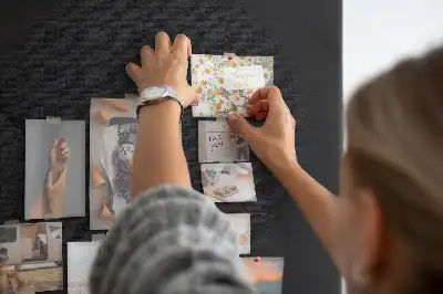 Wall cork memo board Smooth canvas