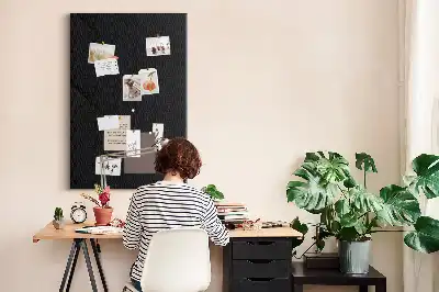 Wall cork memo board Smooth canvas