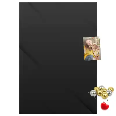 Wall cork memo board with smooth canvas