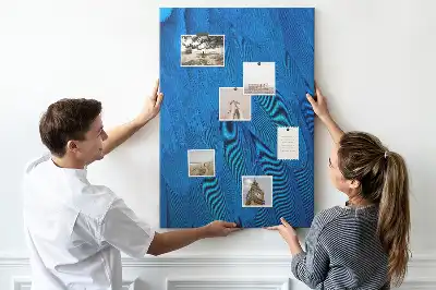 Cork pin board Parrot feathers