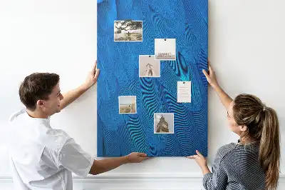 Parrot feathers cork pin board