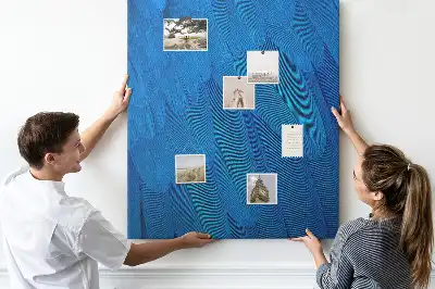 Cork pin board Parrot feathers