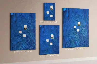 Cork pin board Parrot feathers