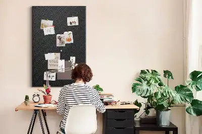 Dark Theme Cork Note Board