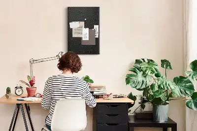 Dark Theme Cork Note Board