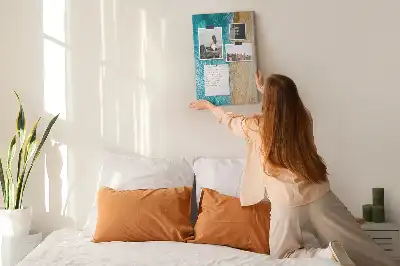 Cork pin board Seaside beach
