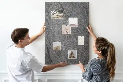 Cork Note Board with Rock Structure