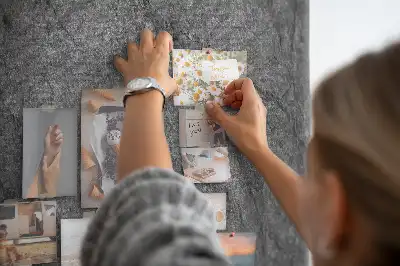Cork Note Board with Rock Structure