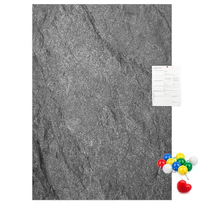 Cork Note Board with Rock Structure