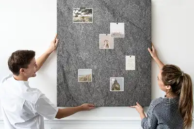 Cork Note Board with Rock Structure