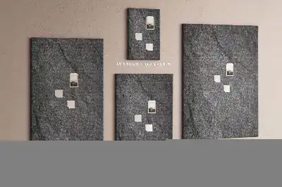 Cork Note Board with Rock Structure